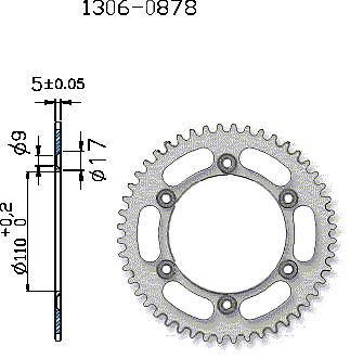 IGM Silber Hinterrad CPI SM 50 ULTIMATIVE 1306-0892-62T - Bild 1 von 1