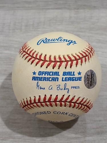 Eric Chavez Oakland Athletics Autographed OAL Baseball, w/ AAA COA - Picture 5 of 5