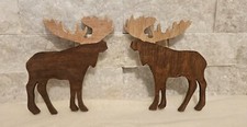 Moose Oak Wood Hand Made Cutouts
