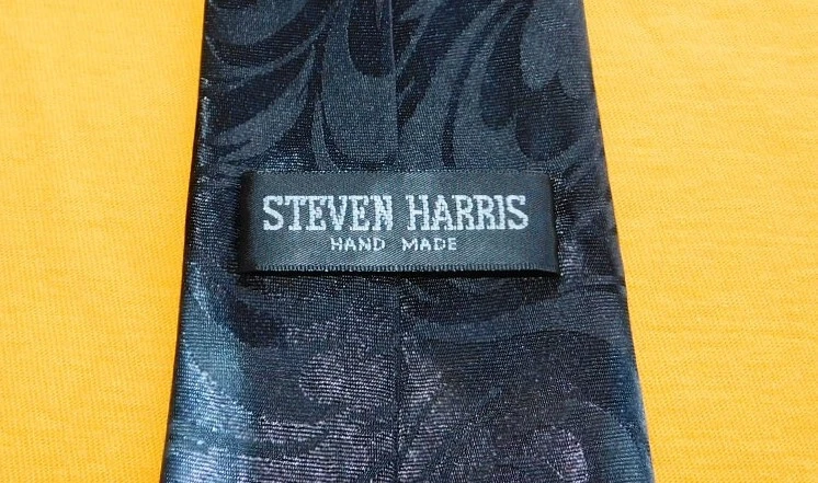 CORBATA STEVEN HARRIS NEGRO/NARANJA/AMARILLO MOTIVO HALLOWEEN TODO POLIÉSTER - CORBATAS PARA EL CUELLO. Foto 3 de 3