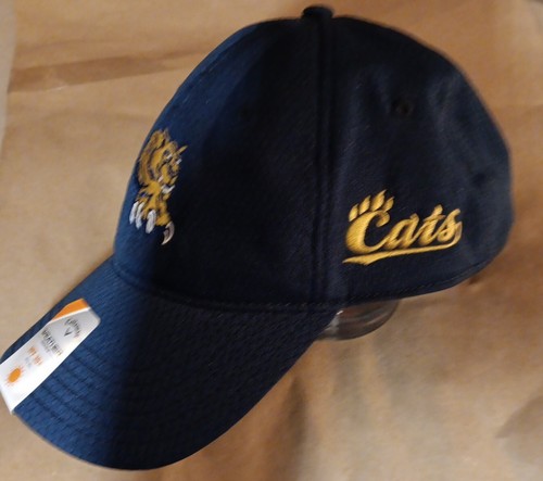 Callaway Golf Cats Clubs Adjustable Hat Blue Logo Embroidered NEW - Imagen 10 de 11