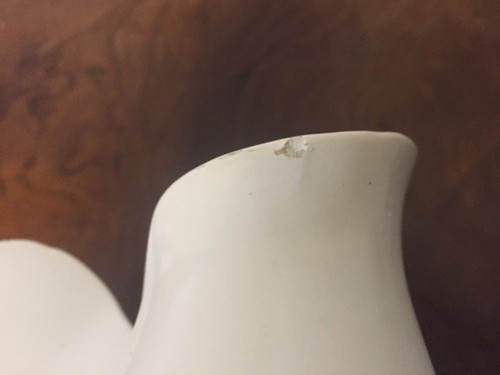 1940's Austrian Art Pottery Vase Naturalistic Shape with White Glaze - Picture 9 of 12