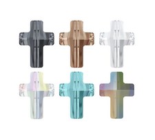 Superior PRIMERO 5378 Cross Crystal Beads  Many Sizes  Colors