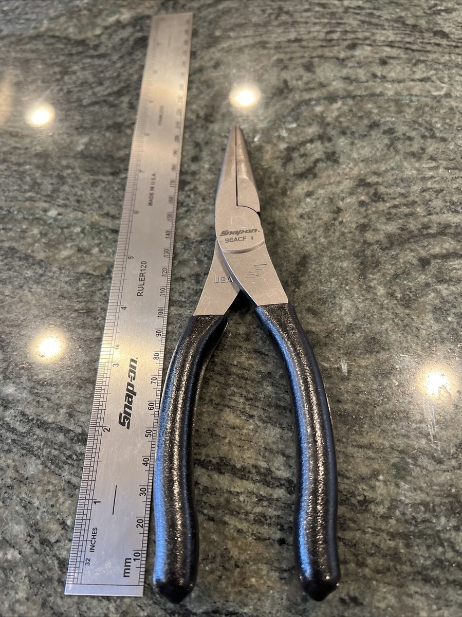 Snap-On 96acf 8” talon grip needle nose pliers black | eBay