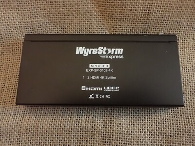 WyreStorm EXP-SP-0102-4K 1080p 4K HDMI 1:2 Splitter  No Power Cable