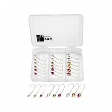 Tungsten Perlen Jigheads Montiert auf Forellen Haken 27STK 0,3-1,2g Zite Fishing