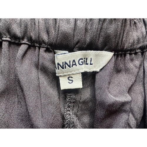 Anthropologie Ranna Gill Lurexhose weites Bein Größe Small Metallic Urlaub - Bild 7 von 9