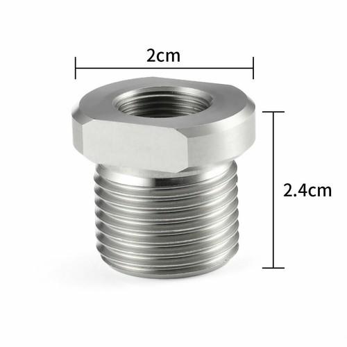 2-pcs-new-1-2-28-to-3-4-16-threaded-oil-filter-adapter-stainless