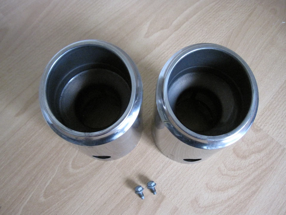 Set of 2 OEM 2015-2025 Subaru BRZ Toyota GR86 Scion FR-S muffler tail pipe tips - Imagem 3 de 4