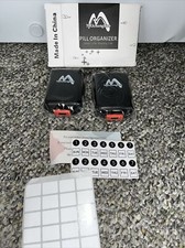 Muchengbao Pill Box Organizers 2 Pack Black -CHA