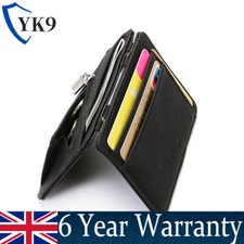 Men Faux Leather Magic Wallet ID Credit Card Slim Money Clip Bifold Holder Purse