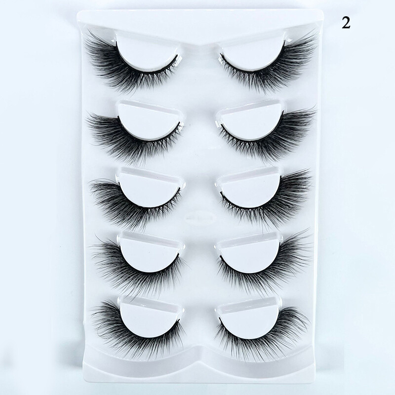 Bunte Wimpern Set – 7 Paar Farbige Kunstwimpern (Nerz-Optik) – Dramatisch, Lang & Gekräuselt Für Besondere Looks