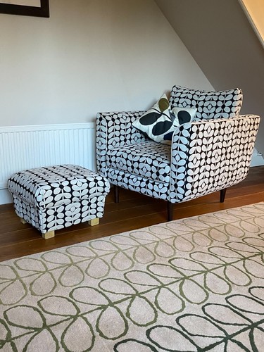 Fryetts Monkeys Fabric Footstools Pouffe Footstall Accent Ochre Teal Grey Apes - Picture 19 of 35