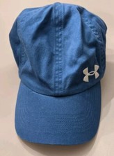 Under Armour Womens Blue UA Strapback Logo Baseball Cap Hat OSFA