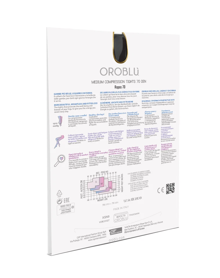 Oroblu Stützstrumpfhose Repos 70 Super Legs Medium Compression 70den - Bild 3 von 4