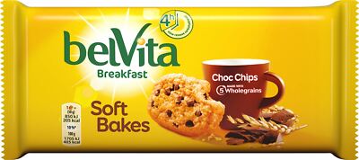Belvita Soft Bakes Choc Chip Breakfast Biscuits - 50g - Pack of 4