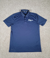 Disney Vacation Club Navy Blue Nike Golf Polo Shirt Medium Mens Performance Logo