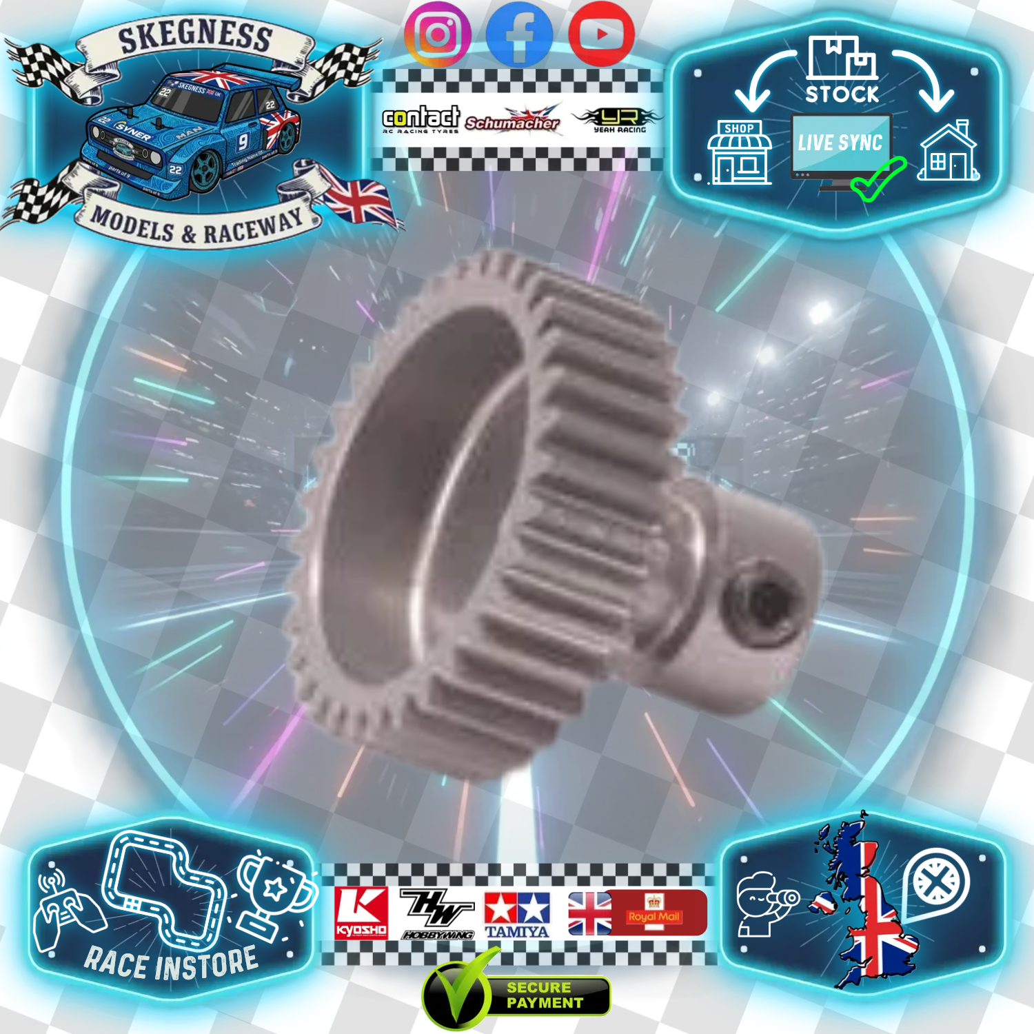 Schumacher - Pinion - Long Boss Steel 48dp - 20T - U7520