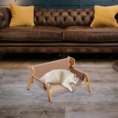 Erhöhter Kitty Lounge Sessel für Indoor Katzen Kätzchen schlafen erhöhtes Katzenbett