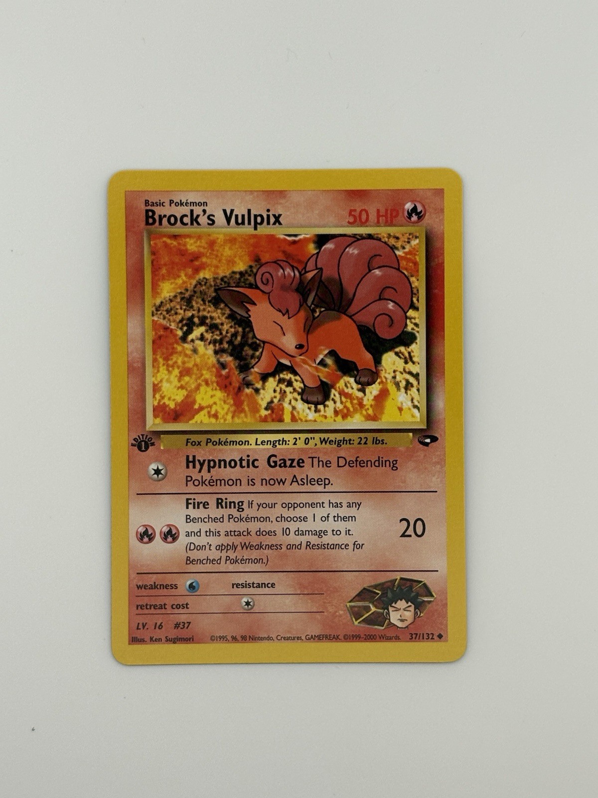 Pokemon TCG - 1st Edition Brock's Vulpix Gym Challenge 37/132 - NM