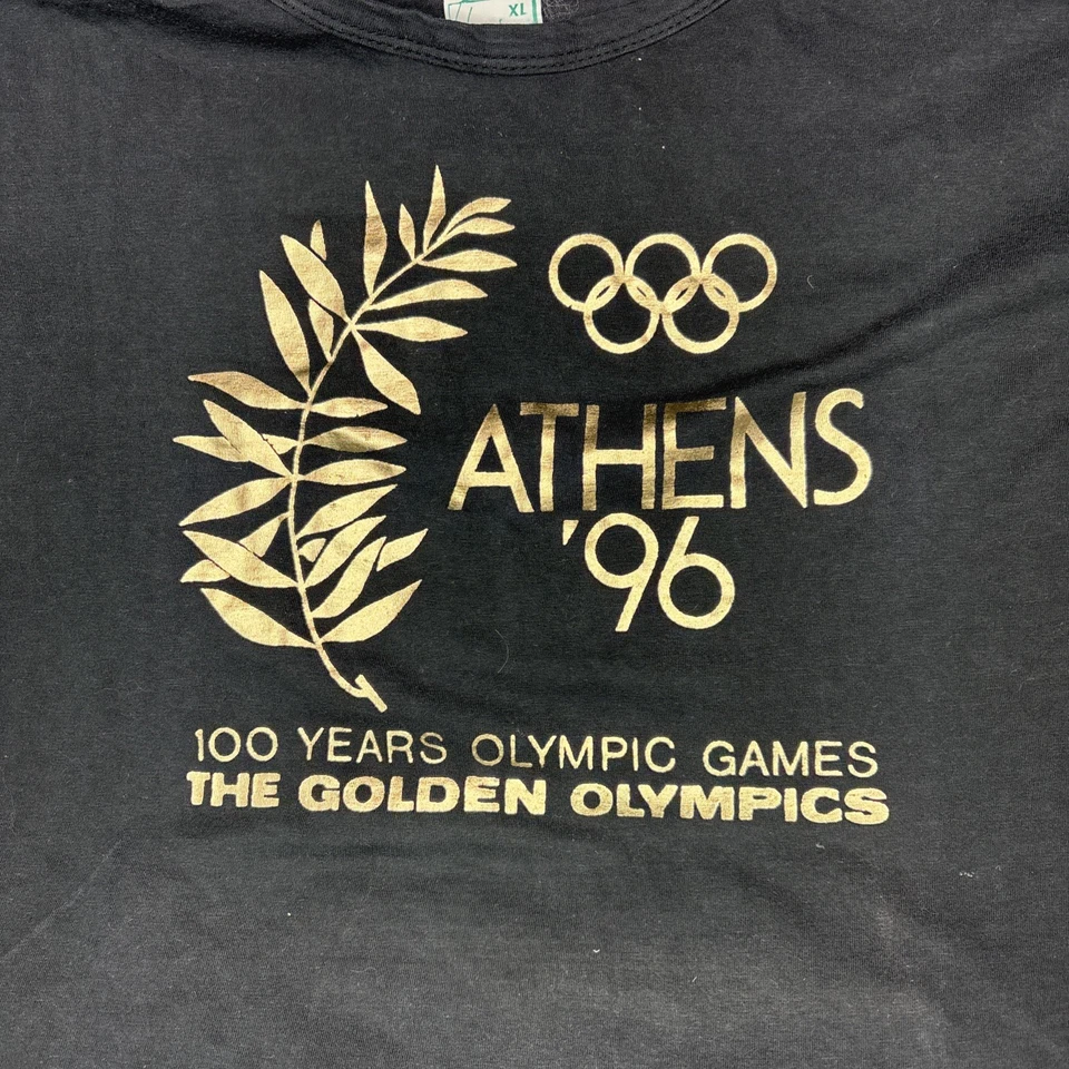 Camiseta Vintage Atenas 1996 100 Años Juegos Olímpicos de Oro Talla XL Foto 3 de 4