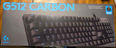 Logitech G512 Carbon Mechanical Wired USB Illuminated Keyboard Black