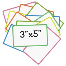 12 Pack Magnetic Dry Erase Labels 3x5 Inches - Reusable Name Tags ...