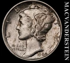 1940 Silver Mercury Dime - Scarce  High Grade  Lustrous  No Reserve  #L5779