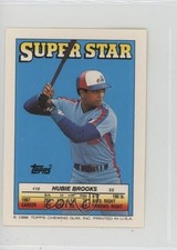 1988 Super Star Sticker Back Cards Hubie Brooks Dave Magadan Scott Fletcher 0au4
