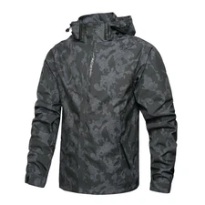 Men's Lightweight Waterproof Rain Jacket,Shell Hooded Outdoor Raincoat Hiking...
