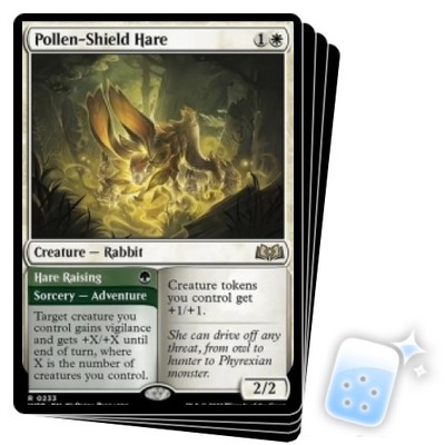 POLLEN-SHIELD HARE X4 Wilds Of Eldraine WOE Magic MTG MINT CARD