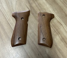 Beretta 92 Series Pistol, Plain Smooth Wood Grips, NG-203