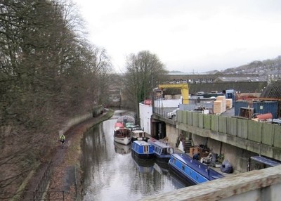 Foto 6x4 Blick von einem Skipton-Rylstone Ausflugszug - Überquerung der Lee c2016