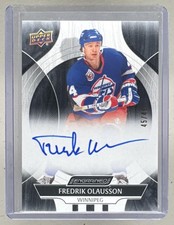 Fredrik Olausson 2024 Upper Deck Engrained Icons #CA-FO Ebony Auto /49
