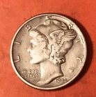 1944 Mercury Dime 90% Silver Nice Details