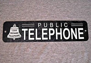 Phone Booth Sign | eBay
