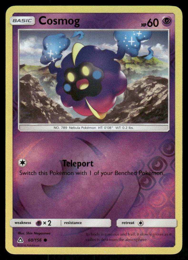Cosmog 60/156 Common Ultra Prism Pokemon Reverse Holo Near Mint