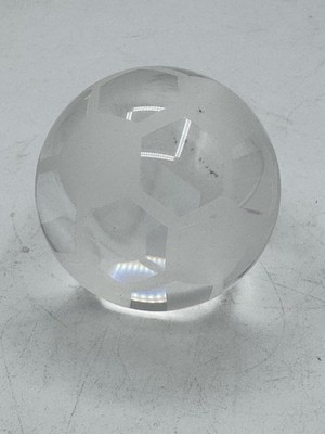 Sasaki Lead Crystal Soccer ball Paperweight