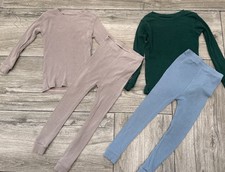 2 Pairs Snug Fitting Ribbed Modal Spandex Pajamas Vaenait Baby Size 3T 100 M 