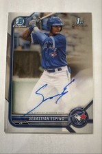 2022 Bowman Chrome - Prospect Autographs Sebastian Espino #CPA-SE (AU, RC)