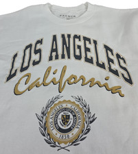Los Angeles White L/S Pullover Womens Sweatshirt White Small California PacSun