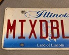 Mixed Doubles 1 REAL Illinois License Plate "MIXDBL1" Sports Bar Tennis Locker — photo 2