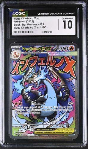 Mega Charizard X EX *CGC 10* Full Art *Phantasmal Flames UPC Promo* #23 *Pokemon