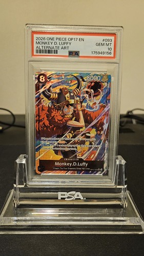 Monkey.D.Luffy (Alternate Art) graded PSA 10 for sale on eBay