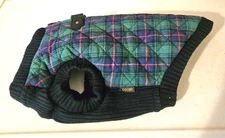 Gooby Fashion Vest Check Dog Coat Jacket - 13.5" Large