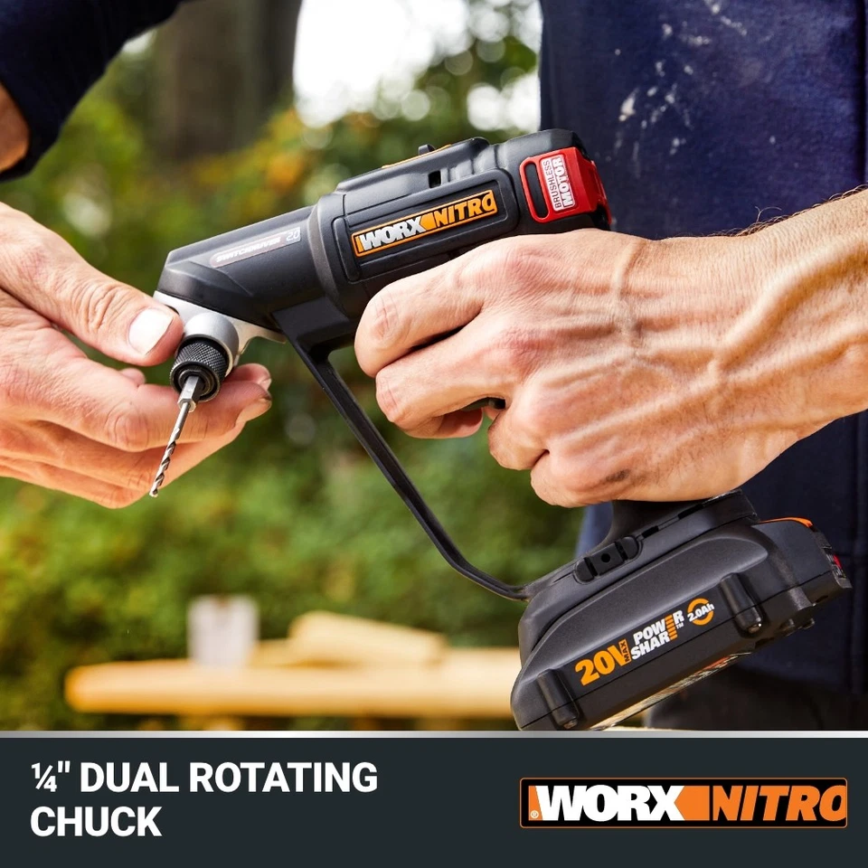 WX177L.9 WORX NITRO 20V Switchdriver 2.0 2-in-1 Cordless Drill/Driver- Tool Only - Image 4 of 4
