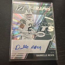 Panini Zenith 2023 Z-Graphs Spokes Autograph /25 Darrelle Revis #ZG-28 Jets
