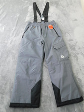 Gerry Ski Pants Kids 14-16 Gray Bib Suspenders Stretch Insulated Snow Winter NEW