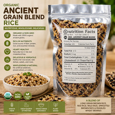 5 LB Grown Organic ANCIENT GRAIN BLEND Wild r...