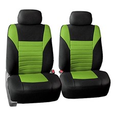 Car Seat Covers Premium 3d Air Mesh - Low Back Car Seats With Green Front Set